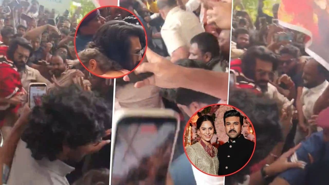 Viral Video: Unruly Fans Mob Ram Charan And Klin Kaara Outside Hospital As They Arrive To Meet Upasana Konidela, Newborn Twins