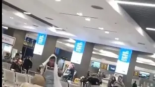 Viral video: Woman in Iran removes turban of cleric to use it as hijab