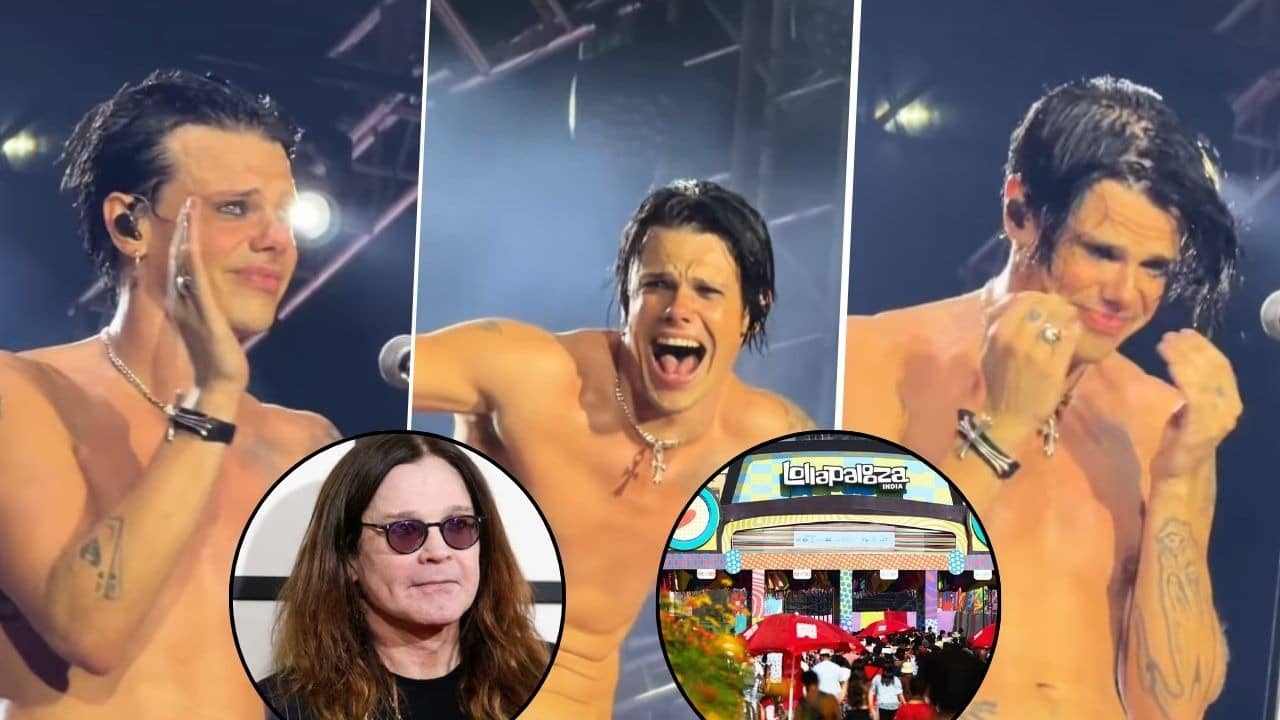 Viral Video: Yungblud Breaks Down Stage During Performance At Lollapalooza India, Pays Moving Tribute To Ozzy Osbourne