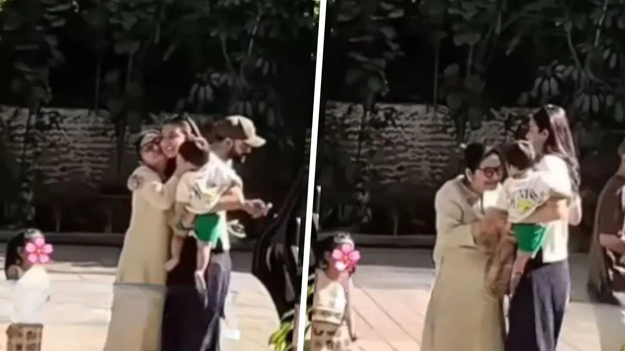 Virat Kohli, Akaay And Vamika Visit Anushka Sharma's Mother During IPL 2025 Suspension, Rare Family Moment Goes Viral | Watch Virat, Akaay, Vamika Visit Anushka's Mom During IPL Suspension | Watch