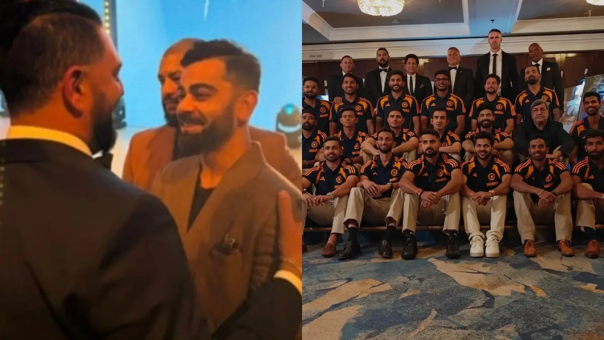 Virat at 'YouWeCan' (L), Team India (R)