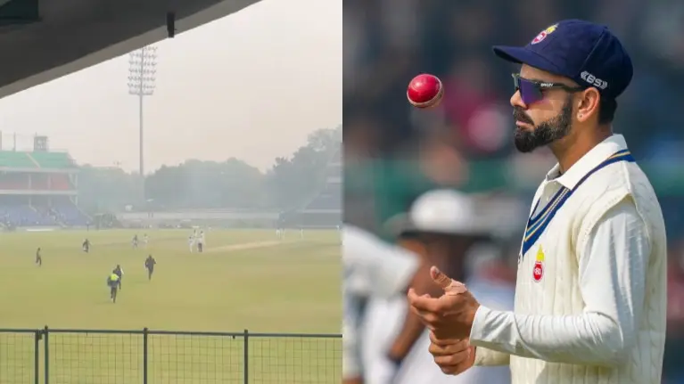 Virat Kohli Craze Hits New Heights as Multiple Fans Invade Pitch During Delhi's Ranji Trophy Match Against Railways Virat Kohli