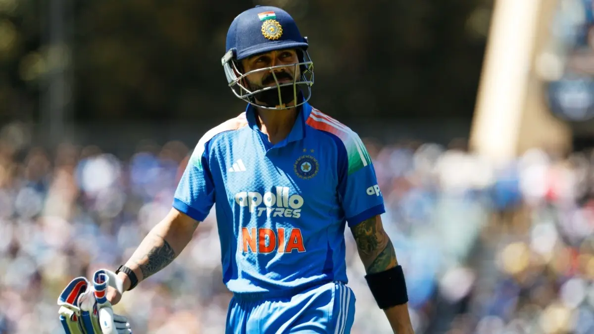 Virat Kohli after getting dismissed for a duck against Australia in the 2nd ODI