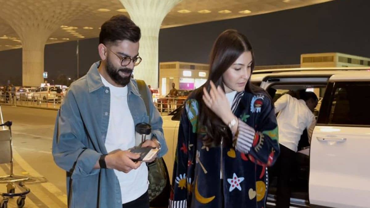 Virat Kohli And Anushka Sharma's Airport OOTD