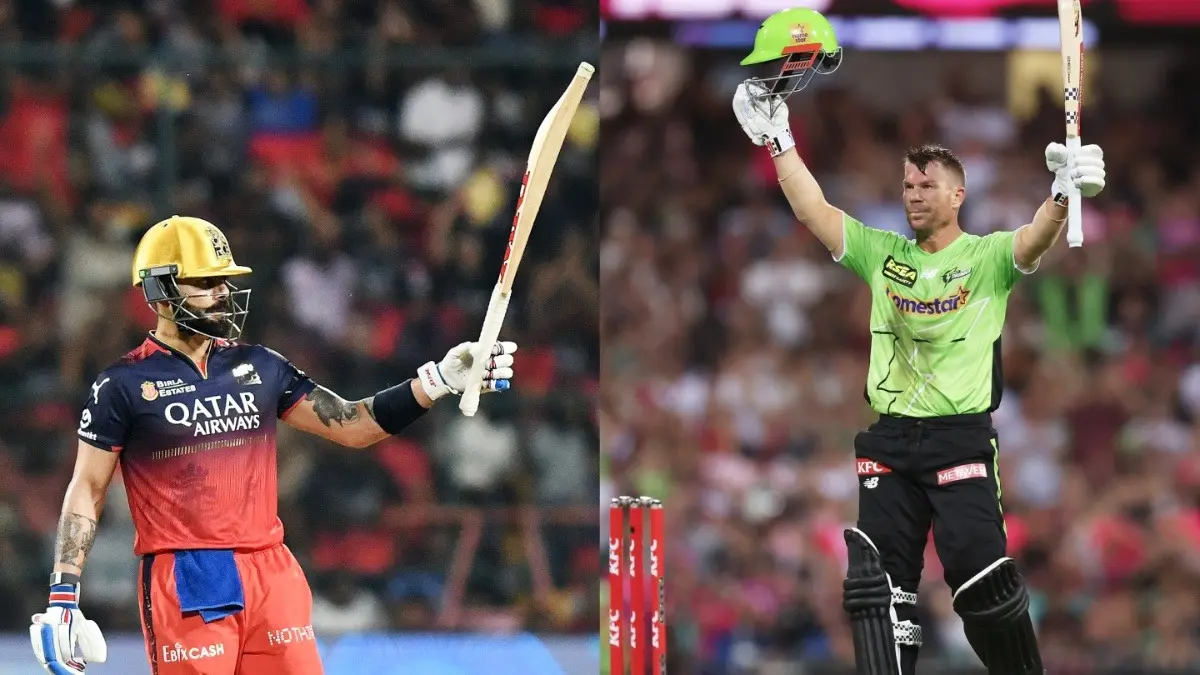 David Warner Goes Berserk In Big Bash League, Surpasses Virat Kohli To Achieve Elusive Milestone In T20s Virat Kohli and David Warner