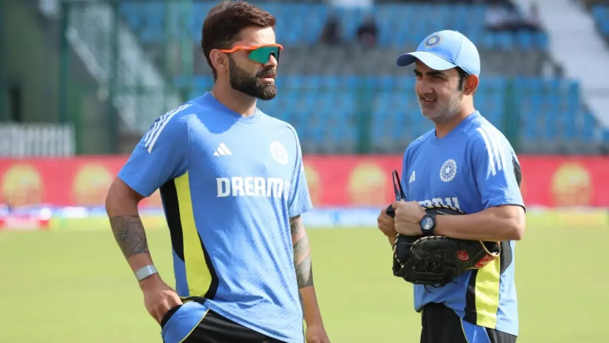 Virat Kohli Gets 'Please Come Out of Retirement' Request From Fans as Gautam Gambhir's India Stare at Another Home Test Series Whitewash Virat Kohli and Gautam Gambhir during India vs Bangladesh Test series in 2024