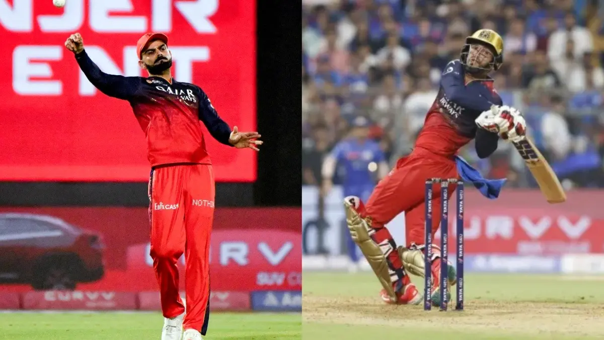 Virat Kohli and Jitesh Sharma