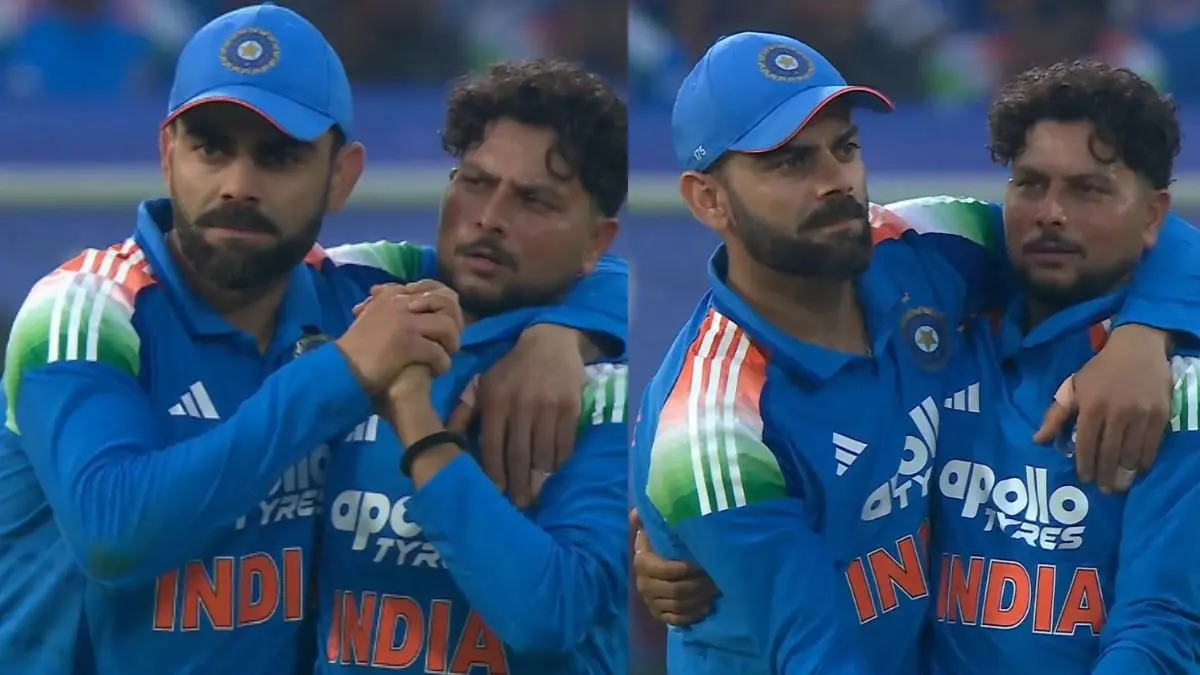virat kohli and kuldeep yadav couple dance video viral visakhapatnam odi ind vs sa
