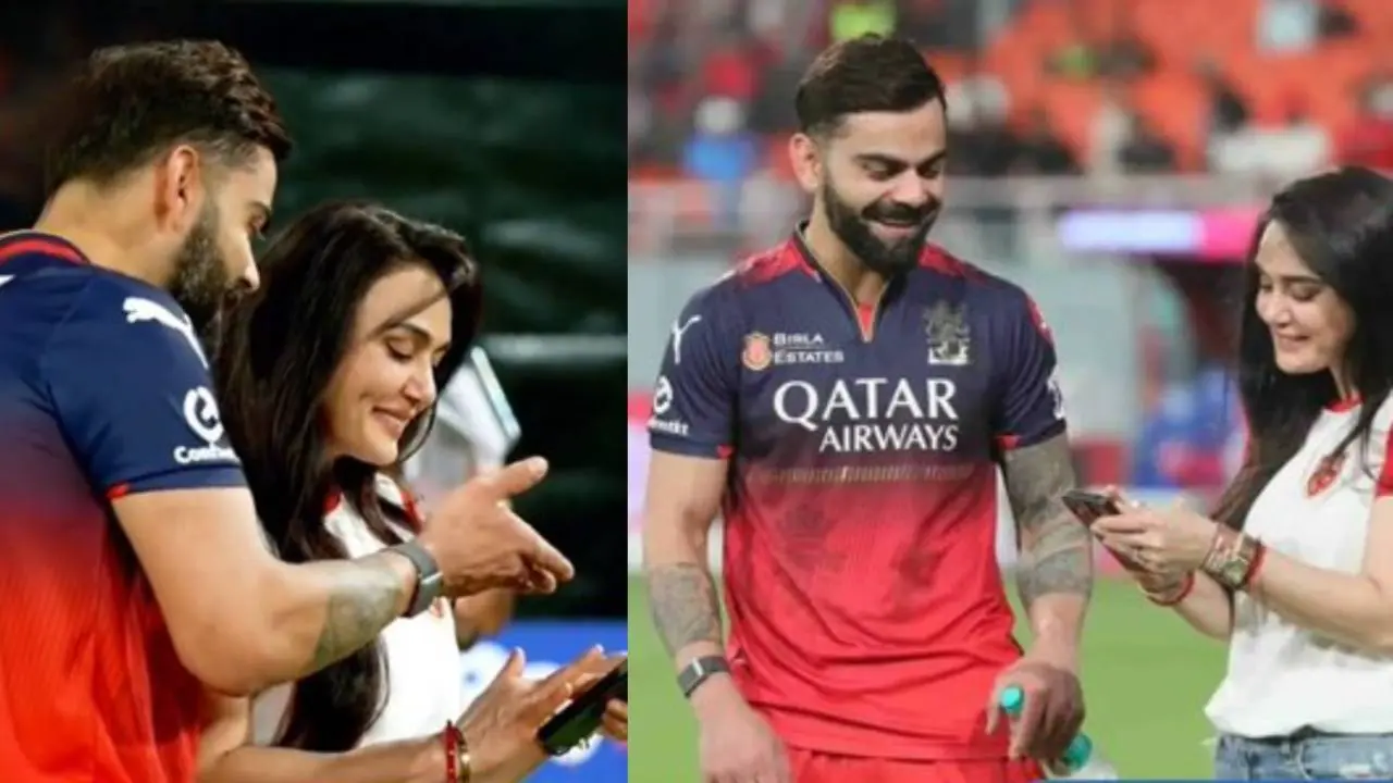 Virat Kohli and Preity Zinta