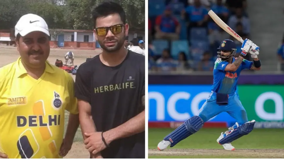 Virat Kohli and Rajkumar Sharma