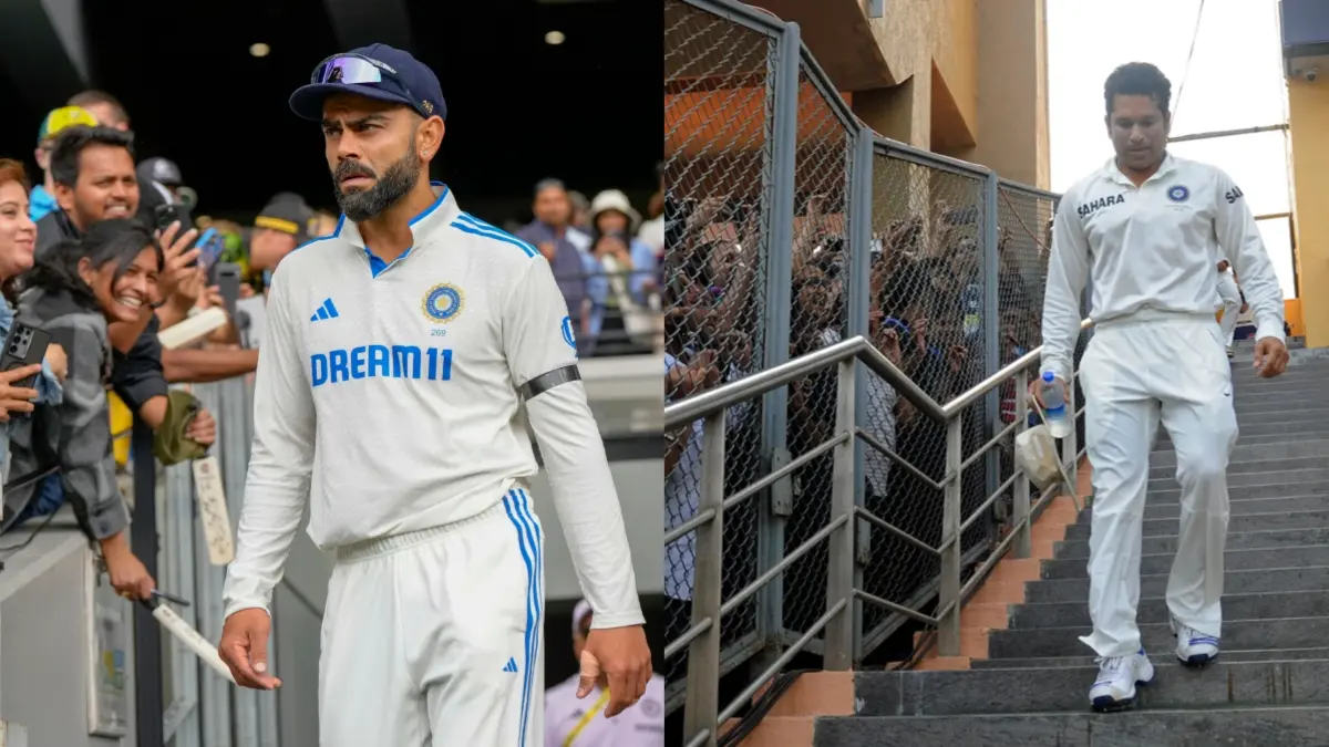 Virat Kohli and Sachin Tendulkar