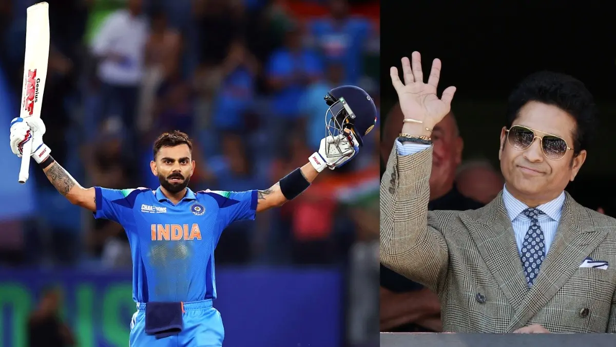 Virat Kohli and Sachin Tendulkar