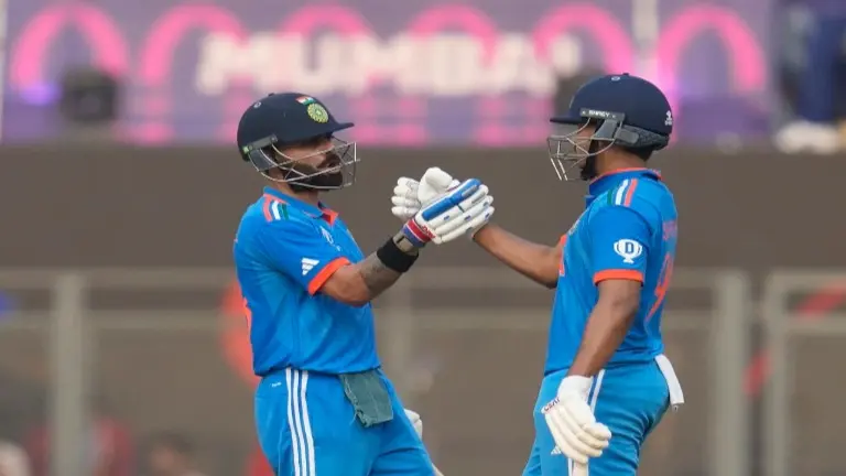 Champions Trophy 2025: Shreyas Iyer Gets Past Virat Kohli In Elite List, Achieves Huge Milestone Against New Zealand Virat Kohli and Shreyas Iyer