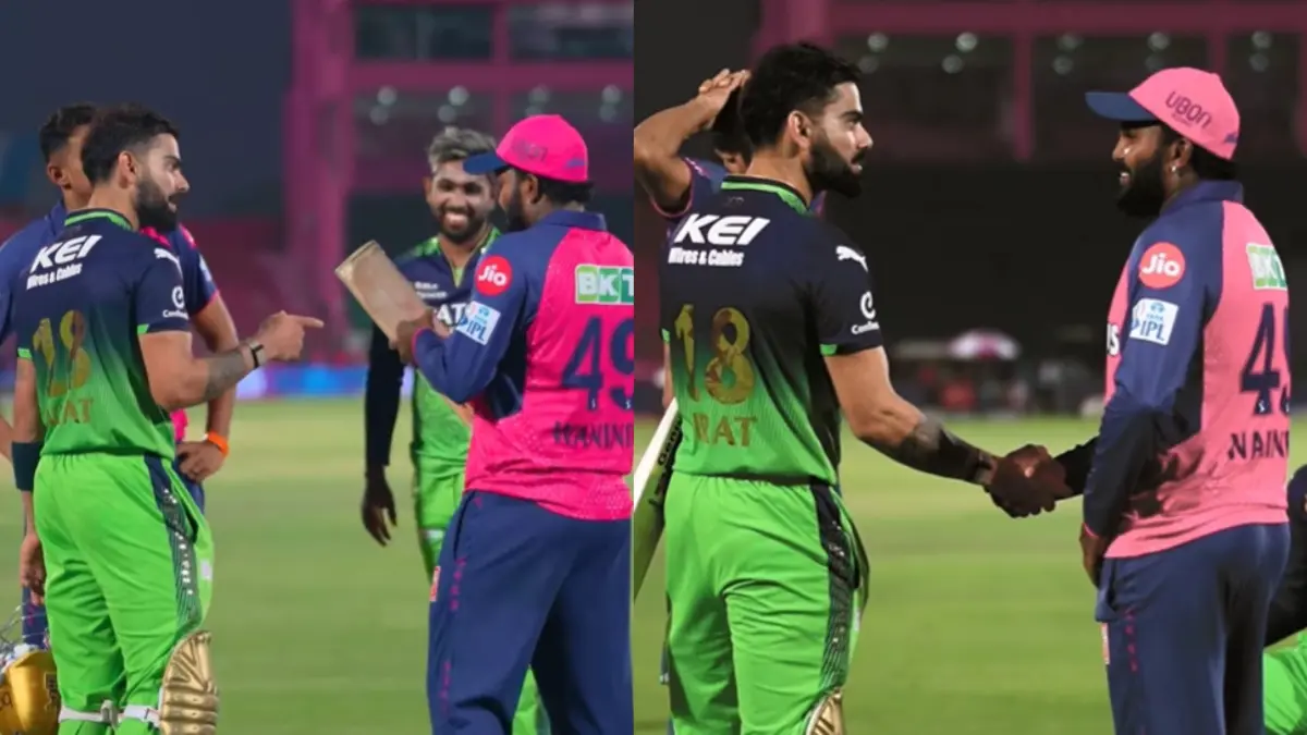 Virat Kohli and Wanindu Hasaranga