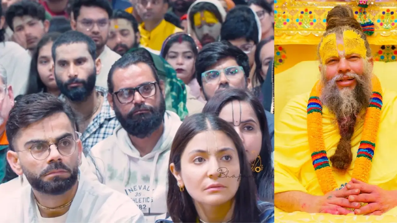 प्रेमानंद महाराज की शरण में फिर पहुंचे विराट कोहली- अनुष्का शर्मा, सुबह-सुबह की मुलाकात, सादगी से जीता फैंस का दिल; VIDEO Virat Kohli- Anushka Sharma