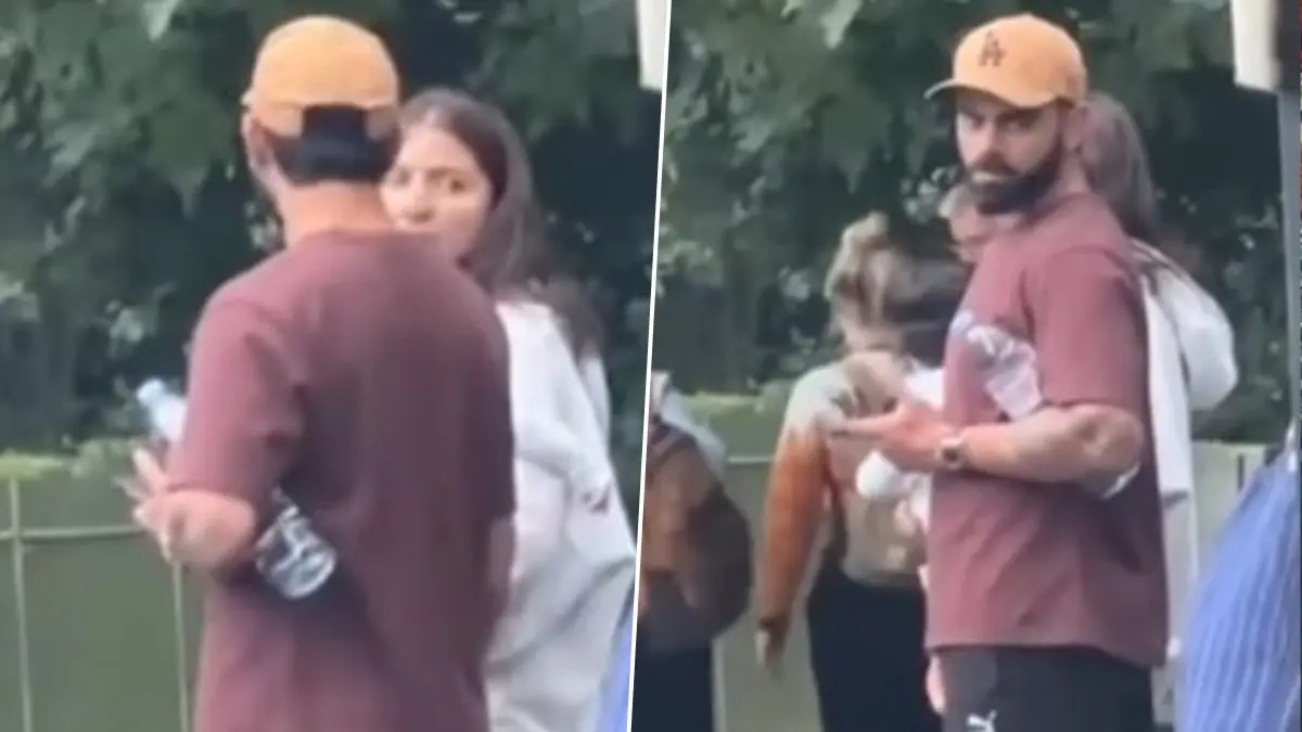Onlookers Film Anushka Sharma-Virat Kohli's Private Moments In London, Cricketer Gives Them A Death Stare Virat Kohli-Anushka Sharma spotted in London