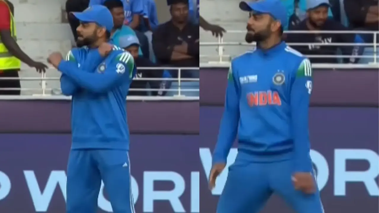 Virat kohli Celebrate in Cristiano Ronaldo Style in India vs New Zealand Video Went viral