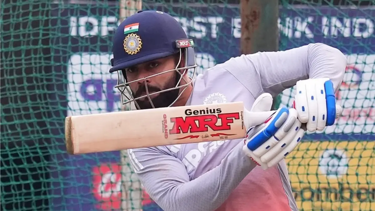 Virat Kohli during nets session ahead of New Zealand ODIs