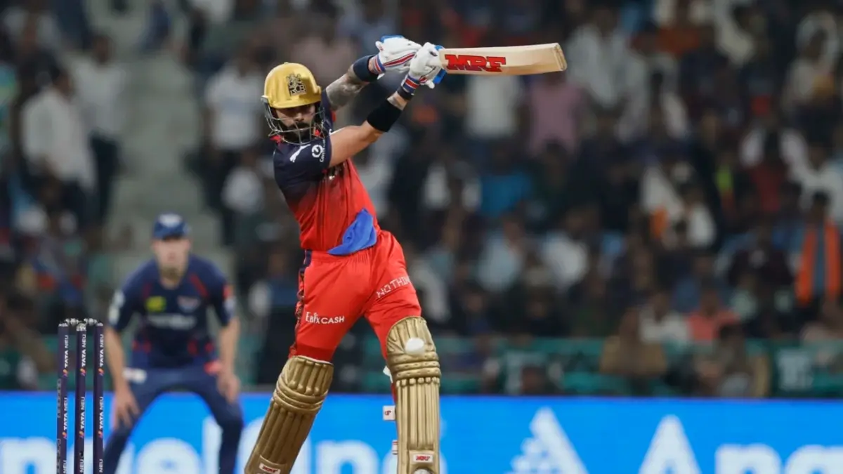 Virat Kohli during the RCB vs LSG clash