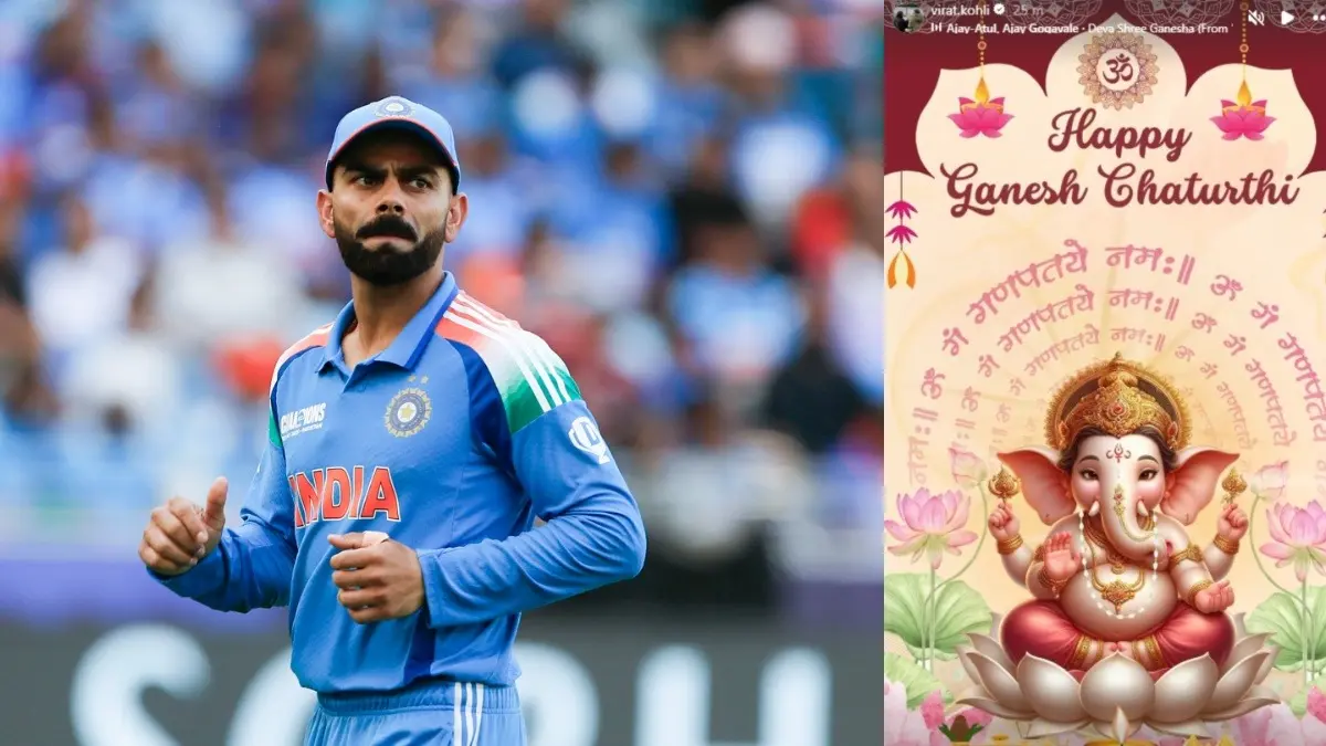 Talisman Indian Batter Virat Kohli Extends Heartfelt Greetings On Ganesh Chaturthi, Instagram Story Goes Viral Virat Kohli extends warm wish on Ganesh Chaturthi