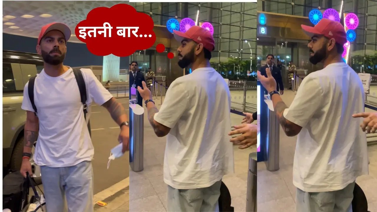 virat kohli frustrated at airport when fans wants to takes photo