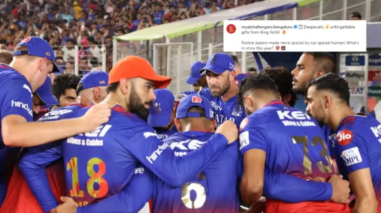 'Deepavali 2024...' RCB Share A Quirky Virat Kohli Post Amid The Rumours Of Him returning As Captain Virat Kohli in a RCB Team Huddle