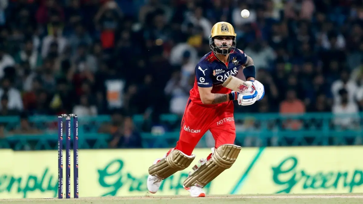 Virat Kohli in action during an IPL 2025 fixture
