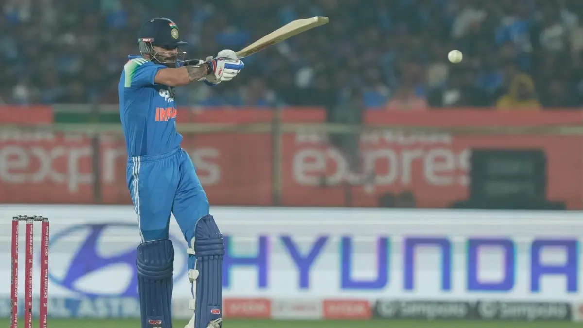 Virat Kohli in action in the IND vs SA 3rd ODI