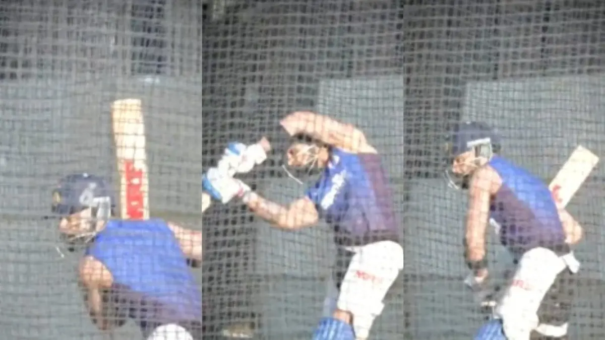 Virat Kohli in nets practice ahead of 1st ODI against Australia in Perth