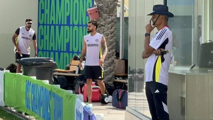 Virat Kohli INJURED? Ex-India Captain With 'Ice-Pack' Pic Goes Viral During Practice Ahead of ICC CT Clash vs Pakistan