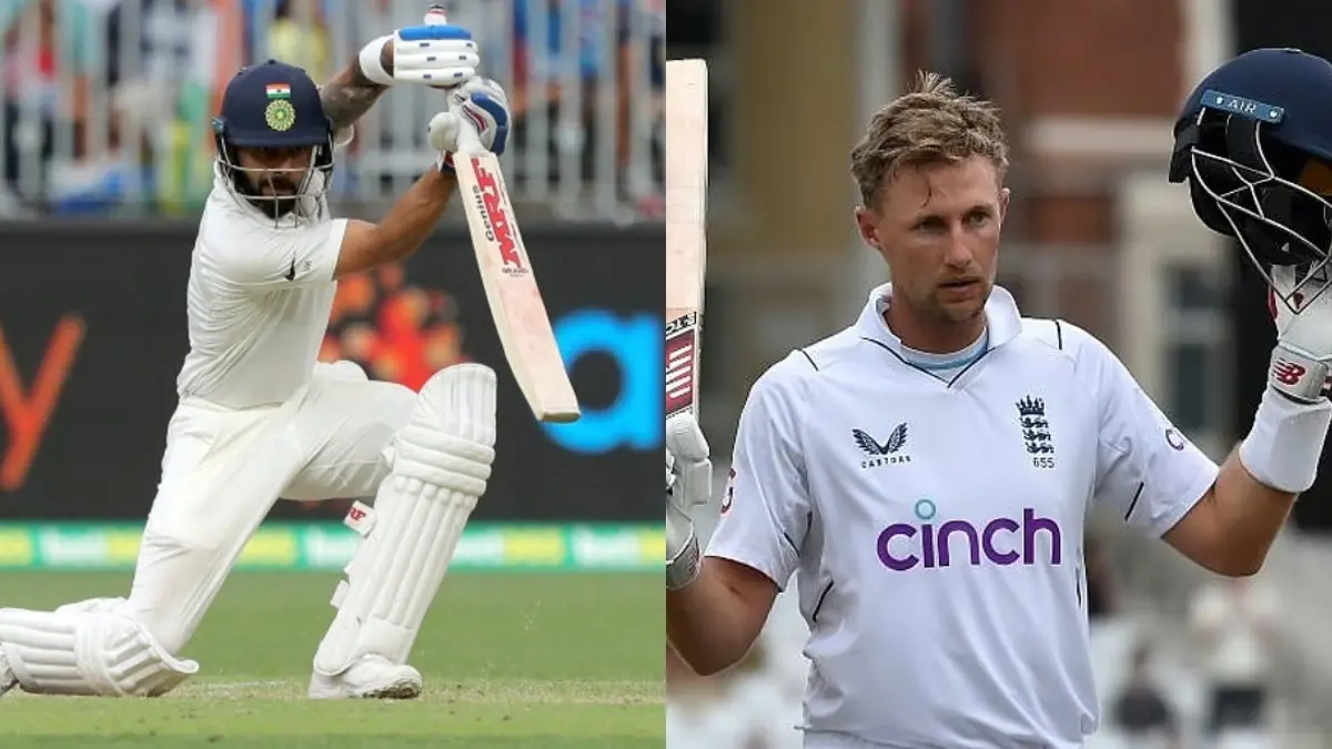 Virat Kohli (L), Joe Root (R)