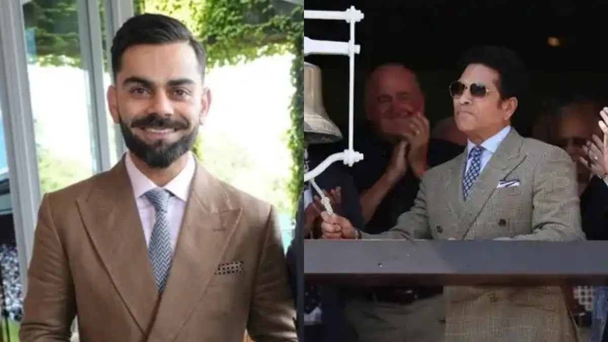 Virat Kohli to Visit Lord's to Cheer For Shubman Gill's Team India? Dinesh Karthik Makes Wild Prediction With Sachin Tendulkar Present Virat Kohli (L), Sachin Tendulkar (R)
