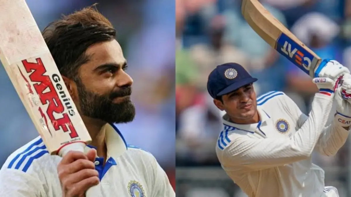 Virat Kohli (L), Shubman Gill (R)
