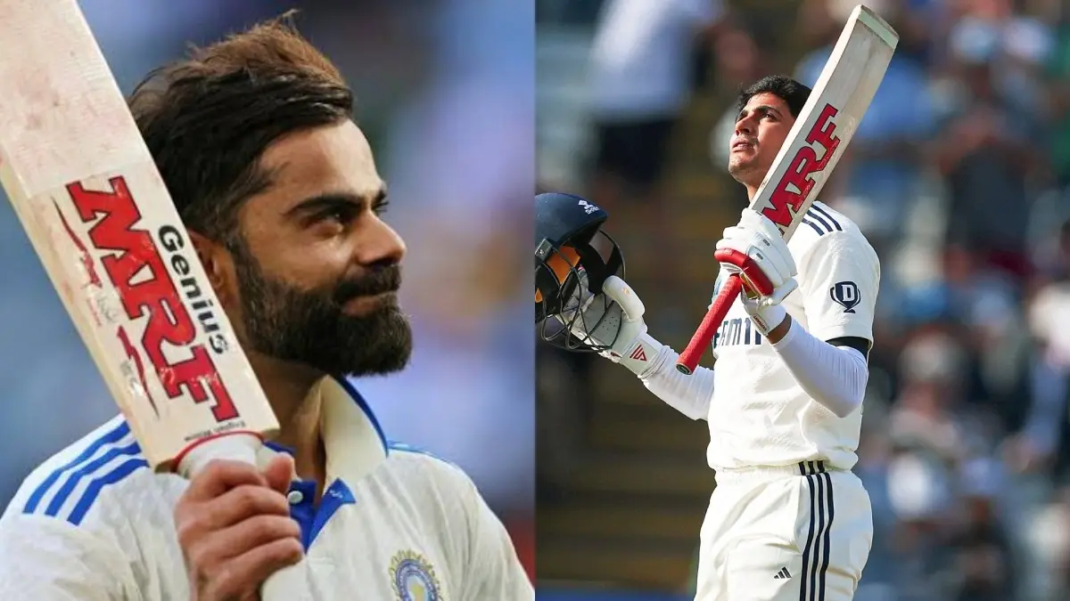 Virat Kohli's Record in Danger; Shubman Gill Needs 36 Runs on Day 2 at Birmingham to Create History Virat Kohli (L), Shubman Gill (R)