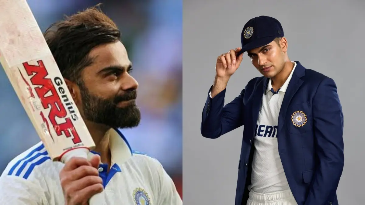 Virat Kohli (L), Shubman Gill (R)