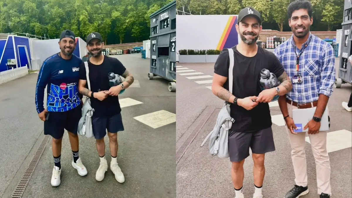 Virat Kohli Returns To The 'Home Of Cricket', Ex-India Skipper Prepares For Australia Series In Lord's Amid Speculations Of ODI Retirement Virat Kohli poses with fans at Lord's