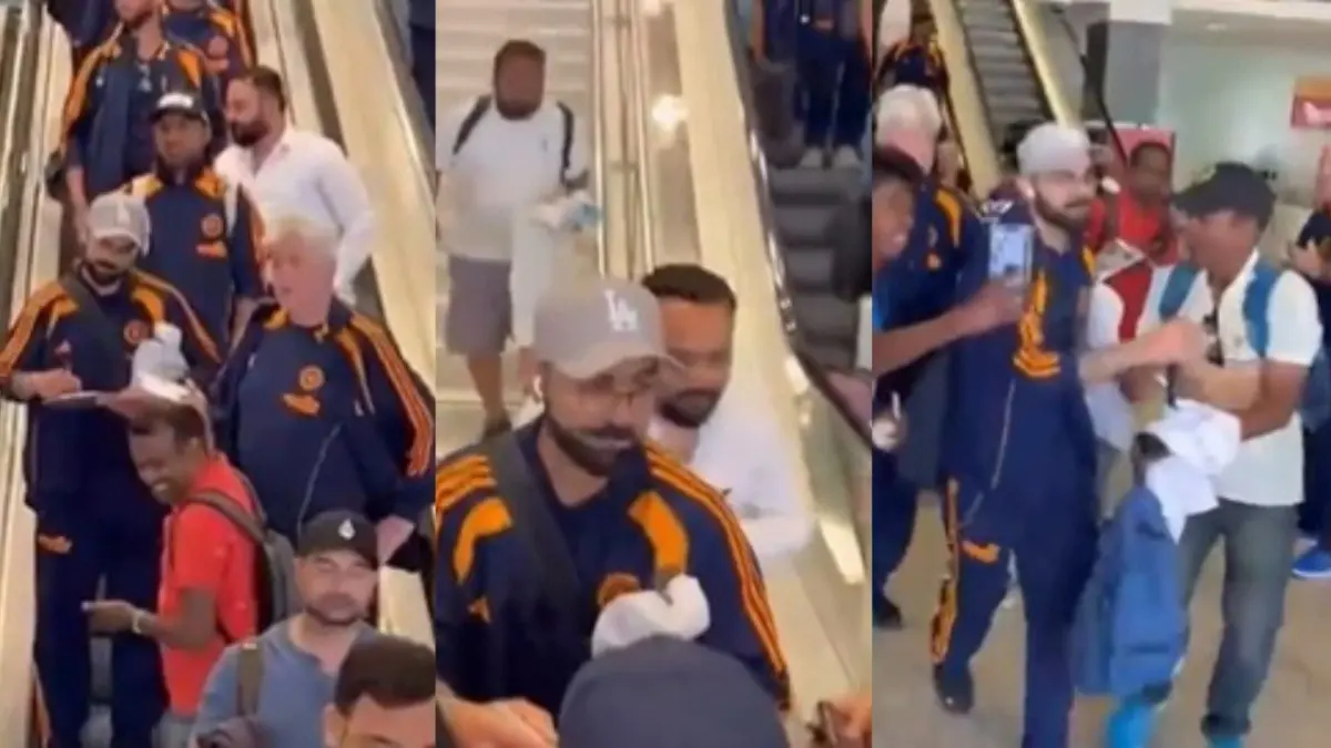 Virat Kohli receives warm welcome at Sydney Airport