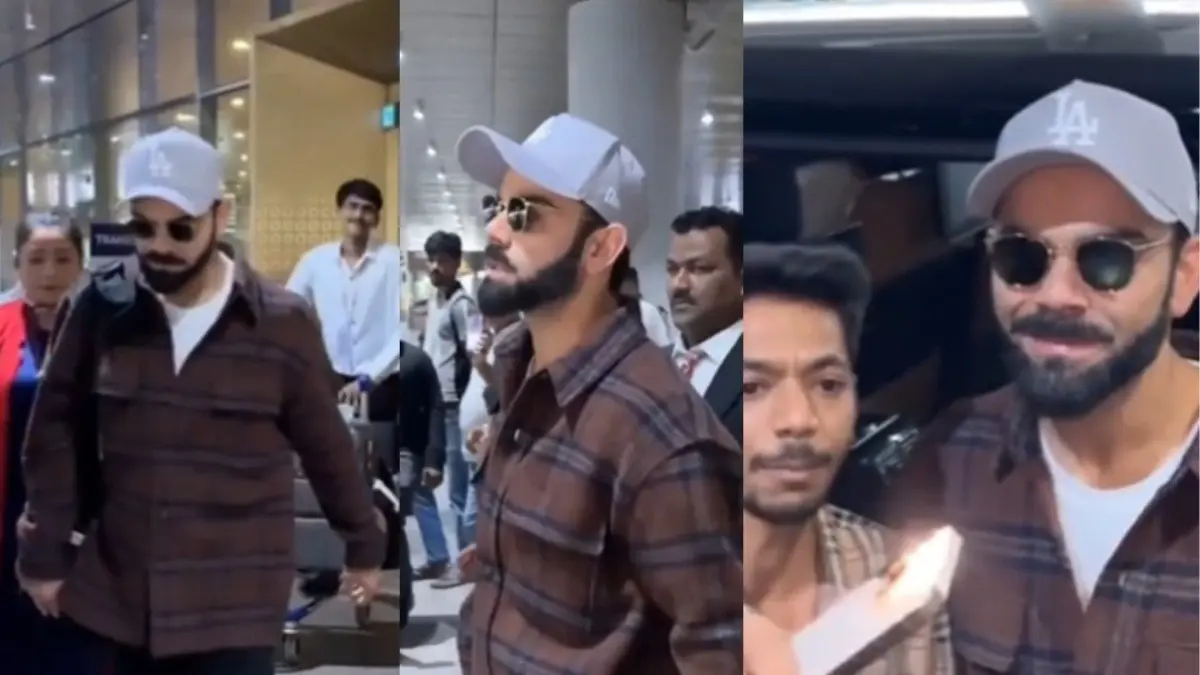 Virat Kohli Returns To India Prior To South Africa ODIs, Talismanic Batter Poses For Pictures With Fans | WATCH Virat Kohli returned to India ahead of South Africa ODIs