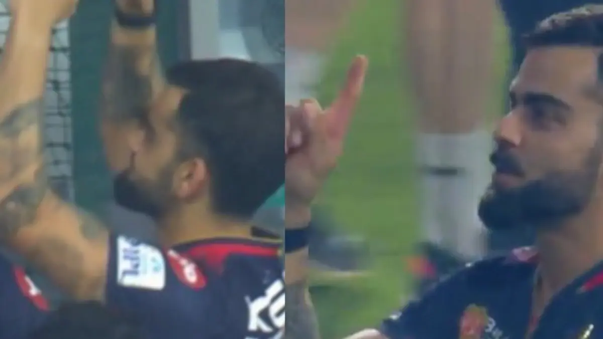 Virat Kohli's celebration following RCB's win over PBKS in the IPL 2025 Qualifier 1 goes viral