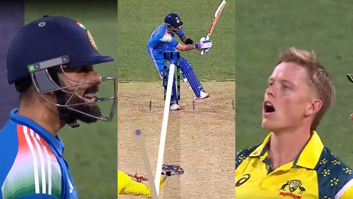 Virat Kohli survives LBW scare