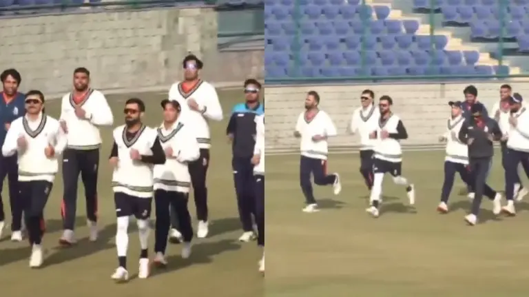 Virat Kohli Goes Through Fielding Drills With Delhi's Ranji Trophy Team, Puts In Hard Yards While Batting In Nets Virat Kohli trains with Delhi's Ranji Trophy team