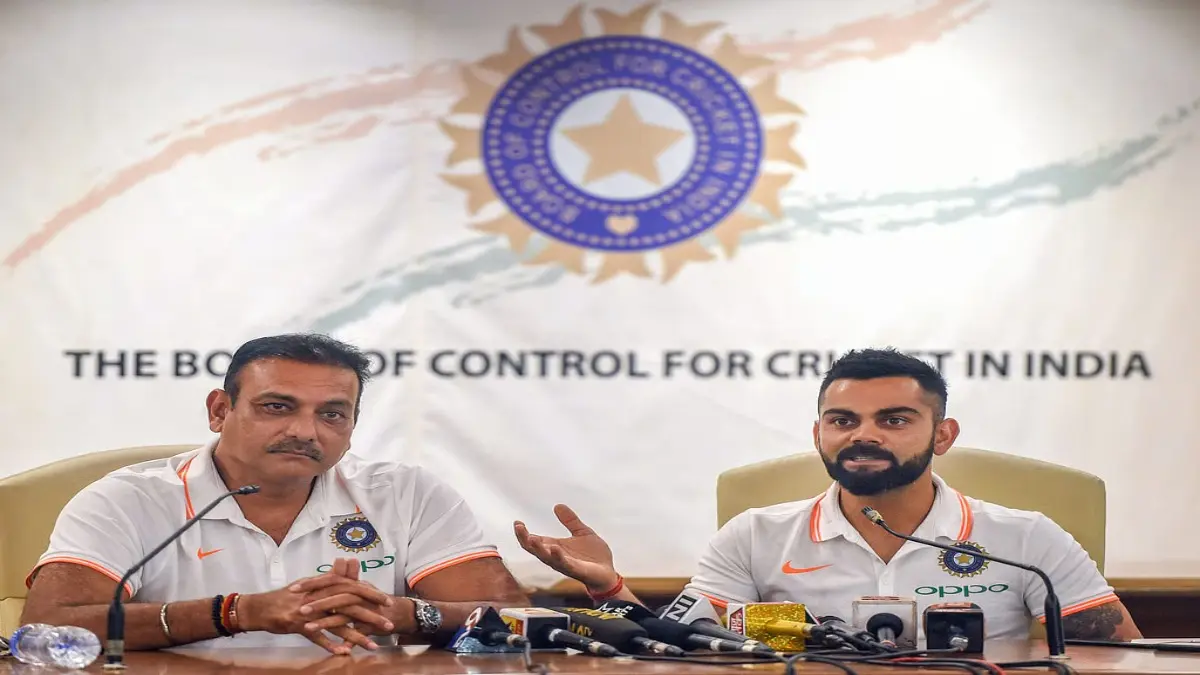 Virat Kohli with Ravi Shastri