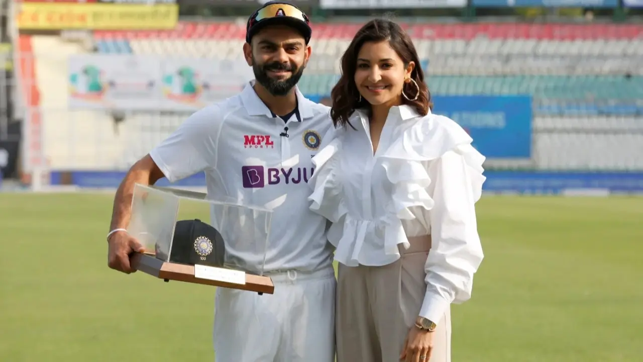 Virat Kohli with wife Anushka Sharma