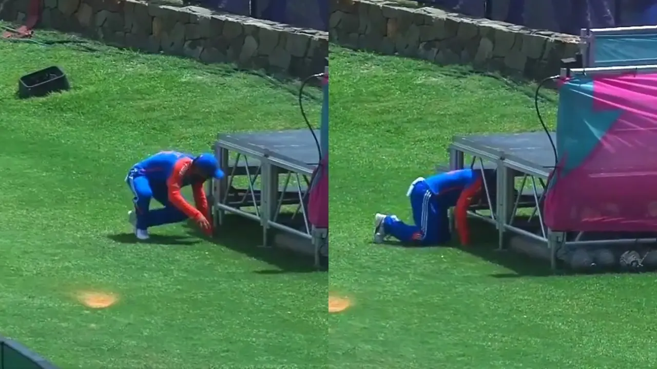 Virat Kohli searching ball video viral