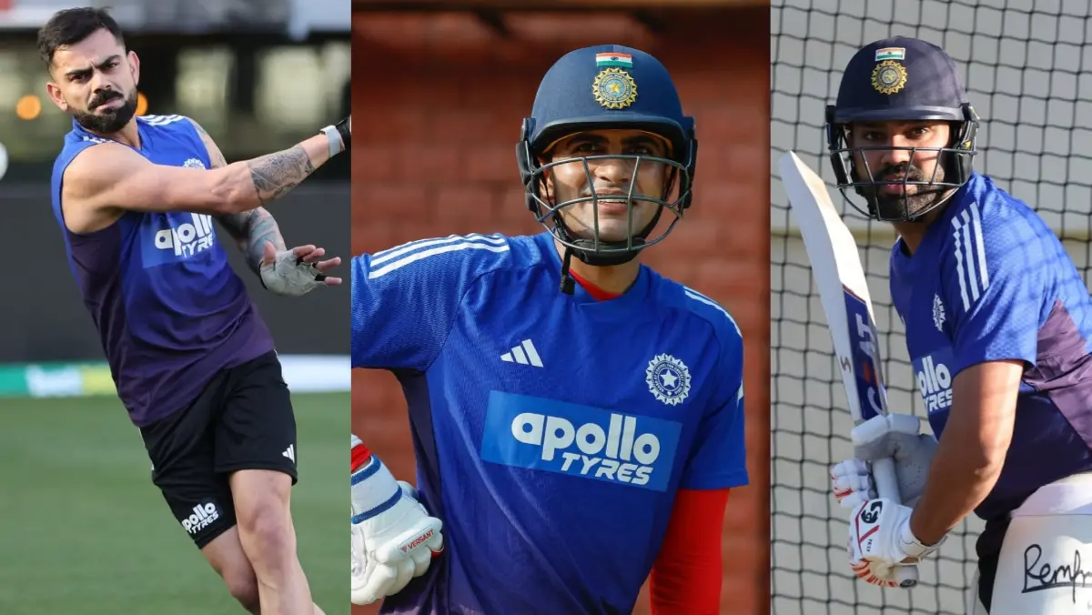 Vireat Kohli, Shubman Gill and Rohit Sharma