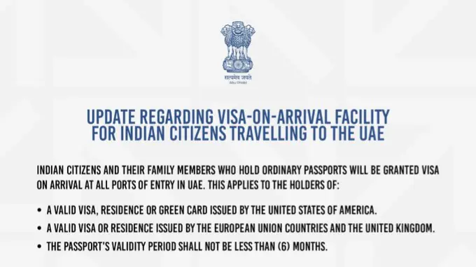 Visa-On-Arrival in UAE for Indian Travellers | Everything You Should Know
