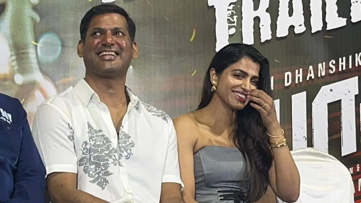 Vishal and Sai Dhanshika at Yogida trailer launch