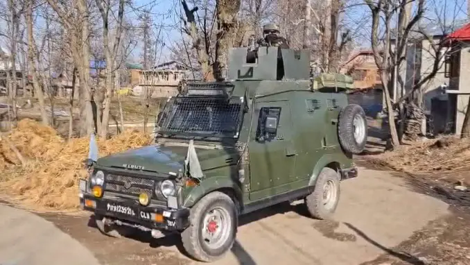 Visuals from Behibagh area in Kulgam where terrorist attack was carried at family of ex-serviceman