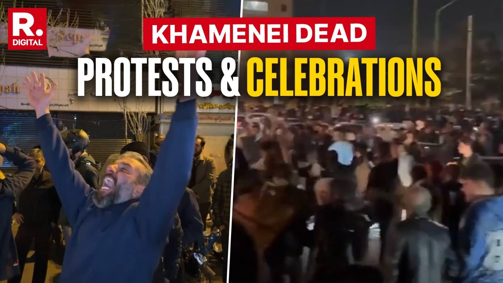 Visuals: Protests Erupt Across India After Iran Supremo Khamenei's Assassination; Kashmir, Hyderabad On High Alert