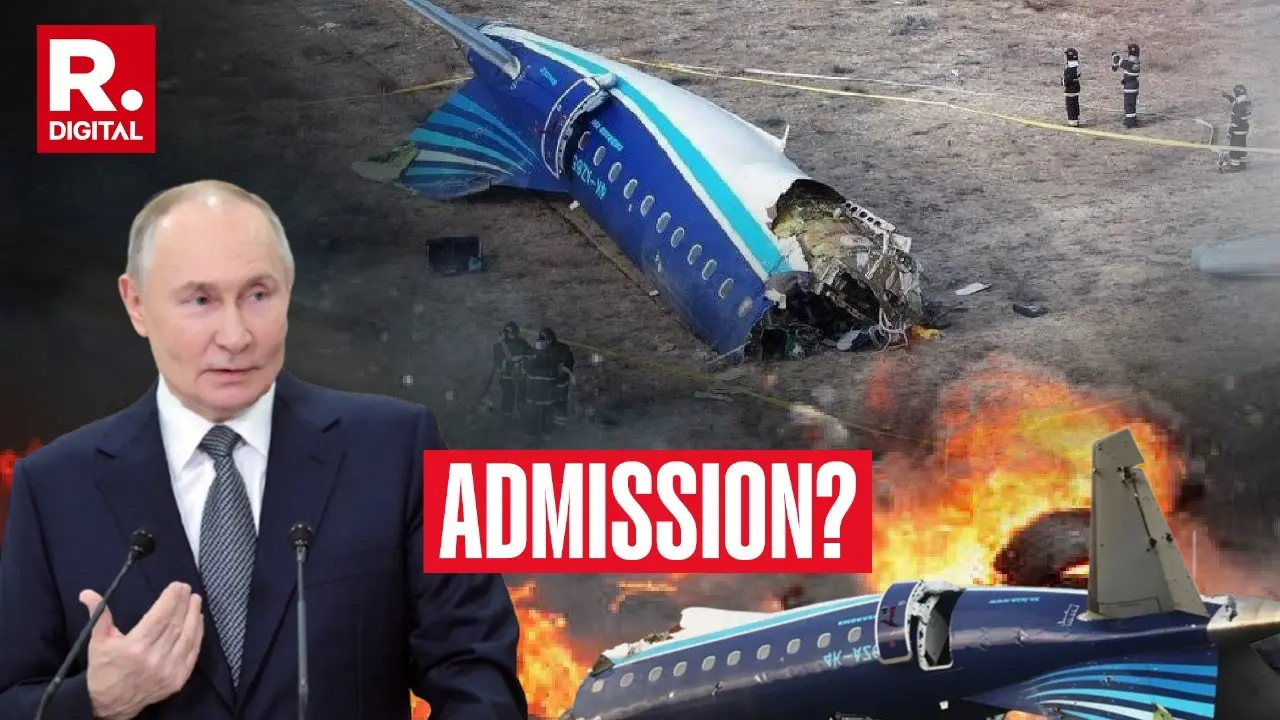 ADMISSION? Putin Apologises To Azerbaijan Over Plane Crash As Kremlin Admits Firing Over Grozny Airport Vladimir Putin, Azerbaijan plane crash